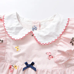 T-Shirts Pants Sets Floral Newborn Korean Elegant Princess Girls Clothes Children Costumes Tops