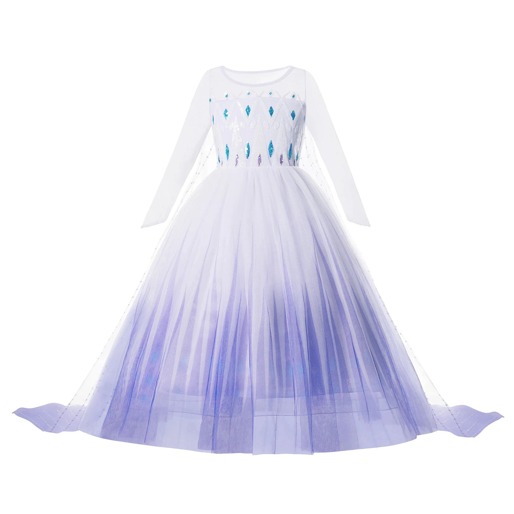 2024 Snow Queen Girls Dress Princess Elsa Dresses