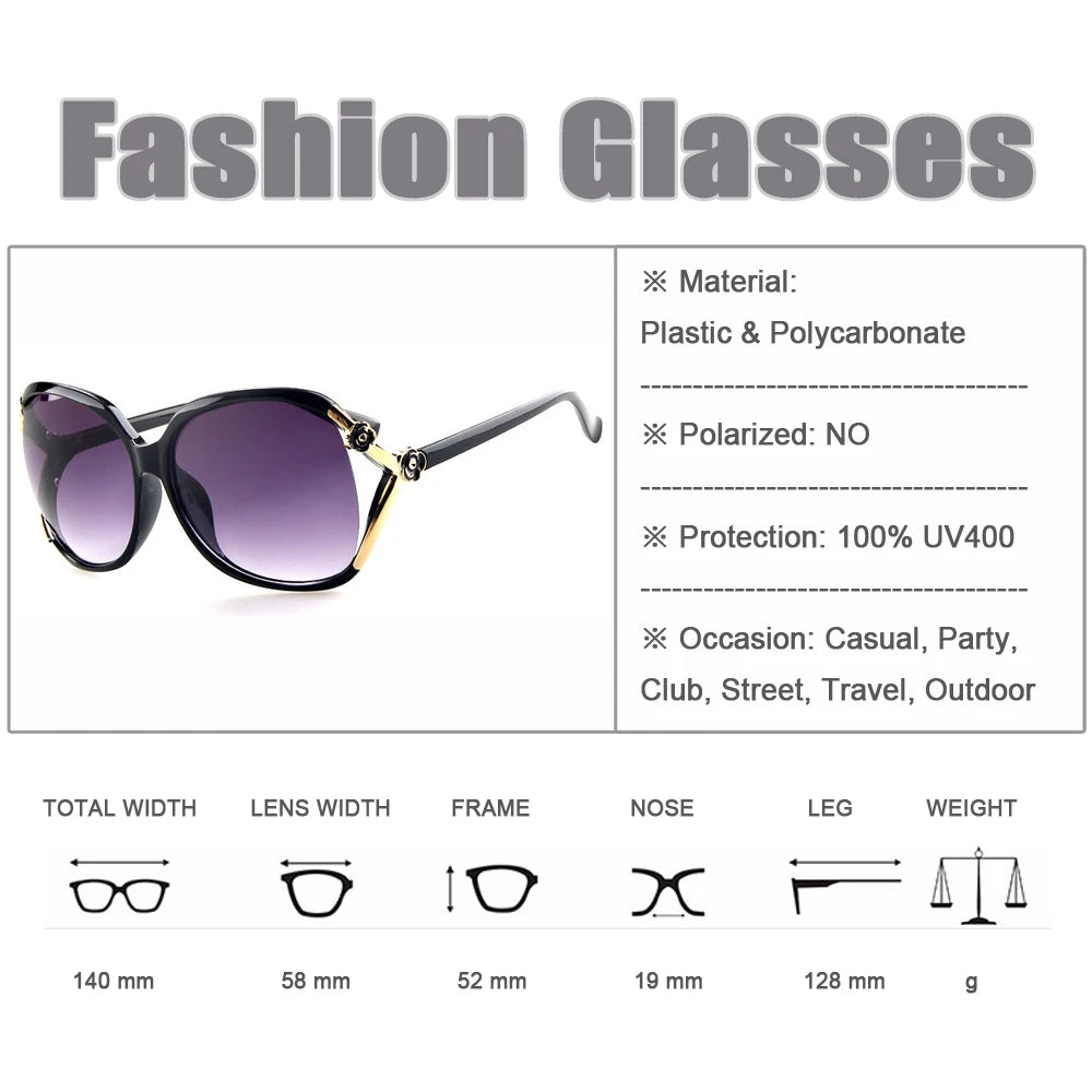 Women's Fashion Sunglasses for Women Oversized Wrap Style Gradient Glasses