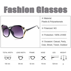 Women's Fashion Sunglasses for Women Oversized Wrap Style Gradient Glasses