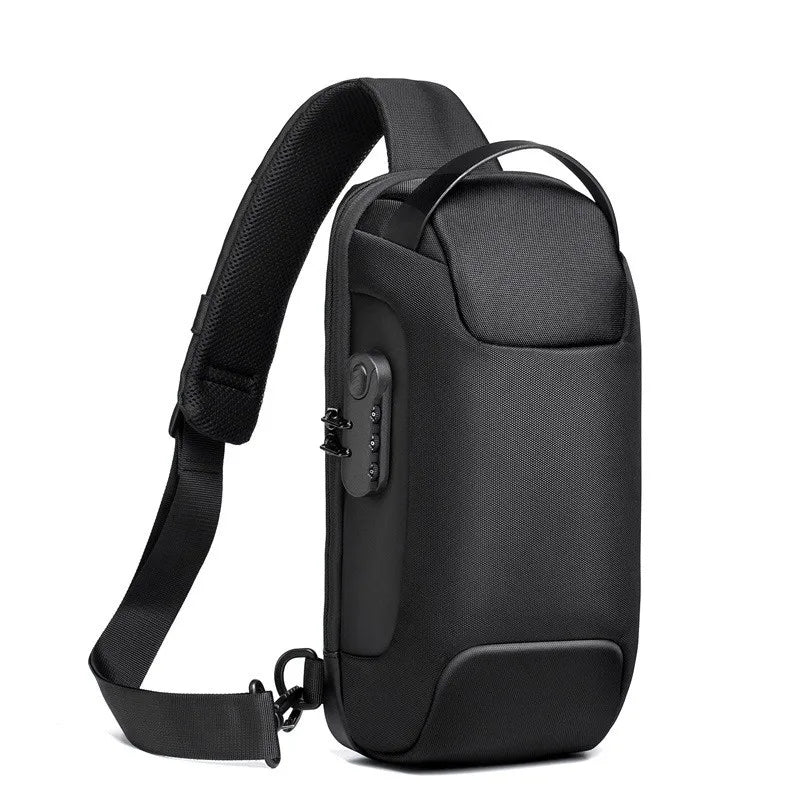 Men's Chest Bag Waterproof Crossbody Bag Multifunction Anti-theft Travel Bags