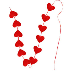 Red Hearts Garland Love Hanging String Curtain DIY Wedding Valentines Day