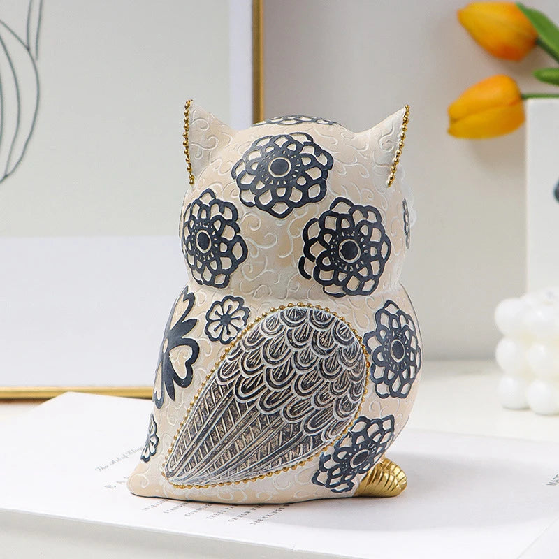 Owl Statue For Home Decor Resin Owl Figurines For Home