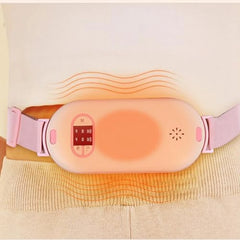 1 PCS Portable Heating Pad For Stomach Back Pain With 3 Heat & 3 Vibration Massage Modes