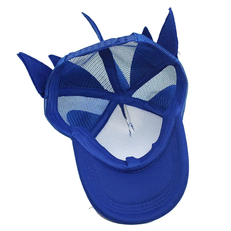 Cartoon Printed Baseball Cap Sonic The Hedgehog High-value Children Adult Parent-child Breathable Mesh Sunshade Sunscreen Hat