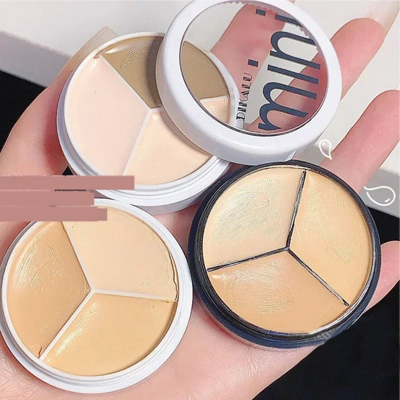 Contour Concealer Palette with Brush Moisturizing Full Coverage Acne Spot Dark Circles Concealer