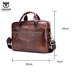 New Real Leather vintage men's messenger bag/casual Business bag Fashion cowhide male commercial briefcase