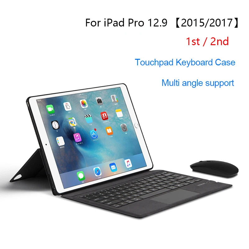 Magic Keyboard For iPad Pro 12.9 1st 2nd Generation 2015 2017 A1670 A1671 A1584 A1652 Wireless Touchpad Keyboard Stand Case