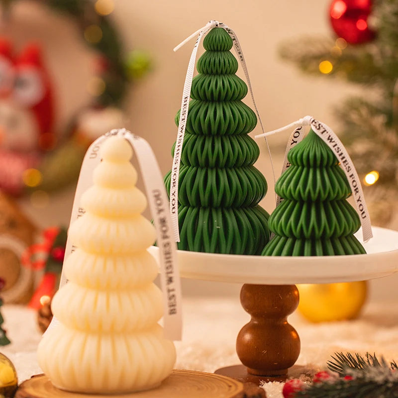 Mini Christmas Tree Candles Best Smelling Holiday Candles Festive Home Decoration Soywax Scented Candle