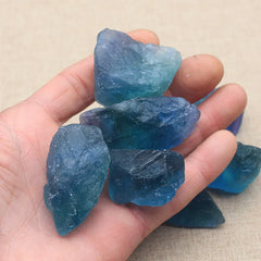 Natural Blue Fluorite Crystal Stone