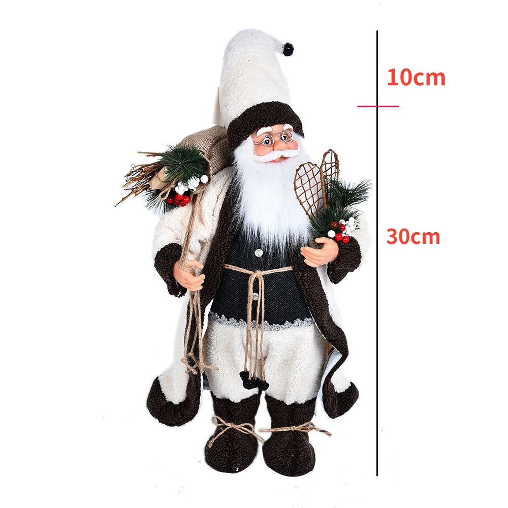 Big Size Christmas Dolls Santa Claus Toys Xmas Figurines Christmas Gift for Kid Gift Christmas for Home Window Table Decoration