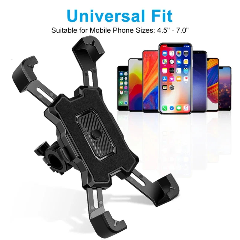 Bike Phone Holder Motorcycle Stand Bicycle 360° Rotatable Navigation Support Security Bracket  For iPhone Samsung Xiaomi