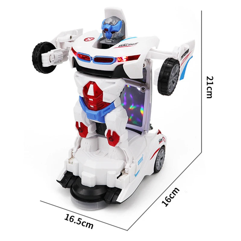 Creative Transformation Rotating Car Robot Toys Funny Electric Universal Toy Car Model Children's Puzzle Toys Boys