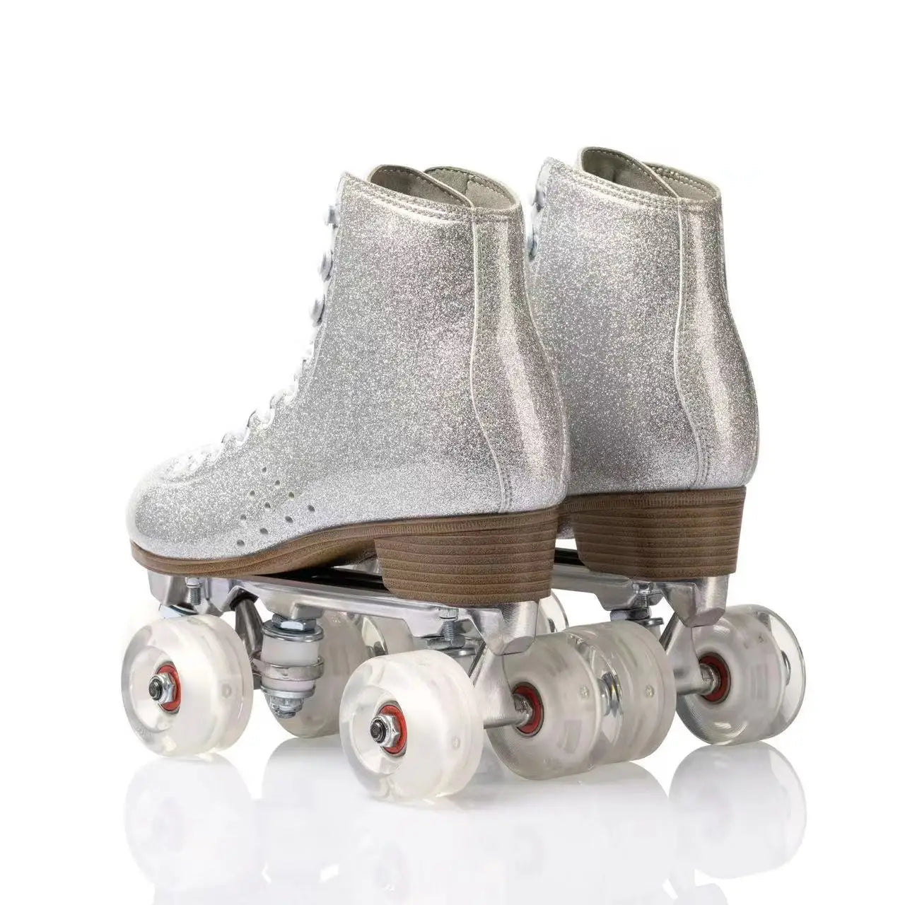 Double Row Roller Skates Shoes, Professional Aluminum Alloy Bracket Street Sliding Inline Sneakers, New Fashion, Four Wheels