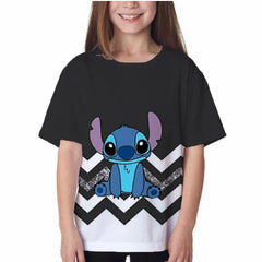 Stitch Tshirt Kids Clothes Boys Girls Clothing Baby Anime Fashion Summer Children's Cartoon Casual T-shirts Sonic Short Sleeve