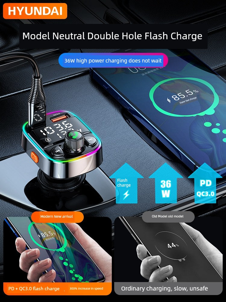 Modern Aux Lossless MP3 Music Fast Charging Car Bluetooth