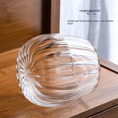 Sealed Glass Bottles Pot Polishing Smooth Surface Wood Lid Food Grade Transparent Home Storage Glass Airtight Canister