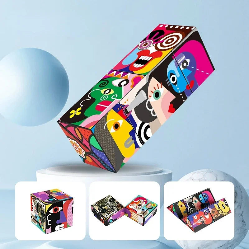 New Infinity Magic Cube Children Anti Stress Puzzle Fingertip Toy Kids Decompression Sensory Toys