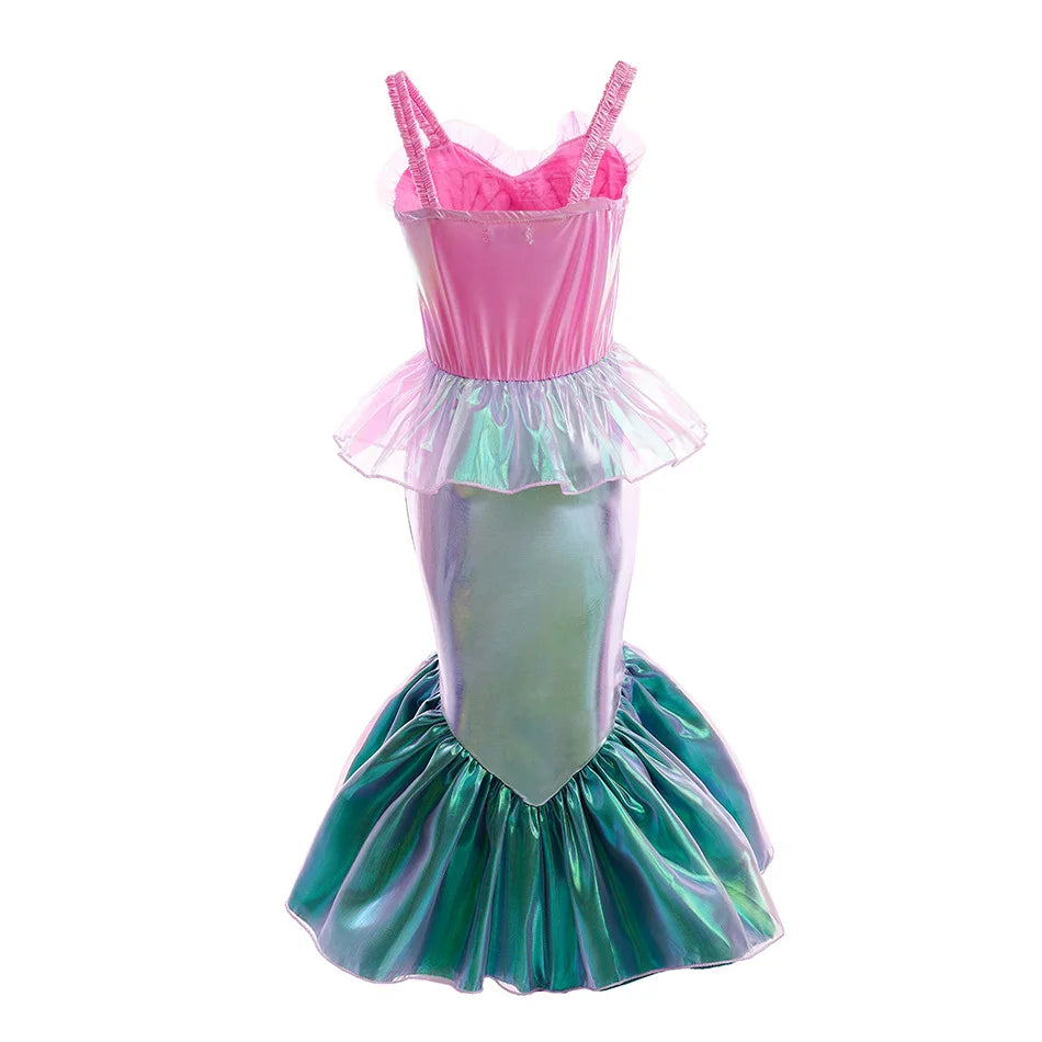 Toddler Ariel Siren Apparel Summer Beach Princess Mermaid Costume