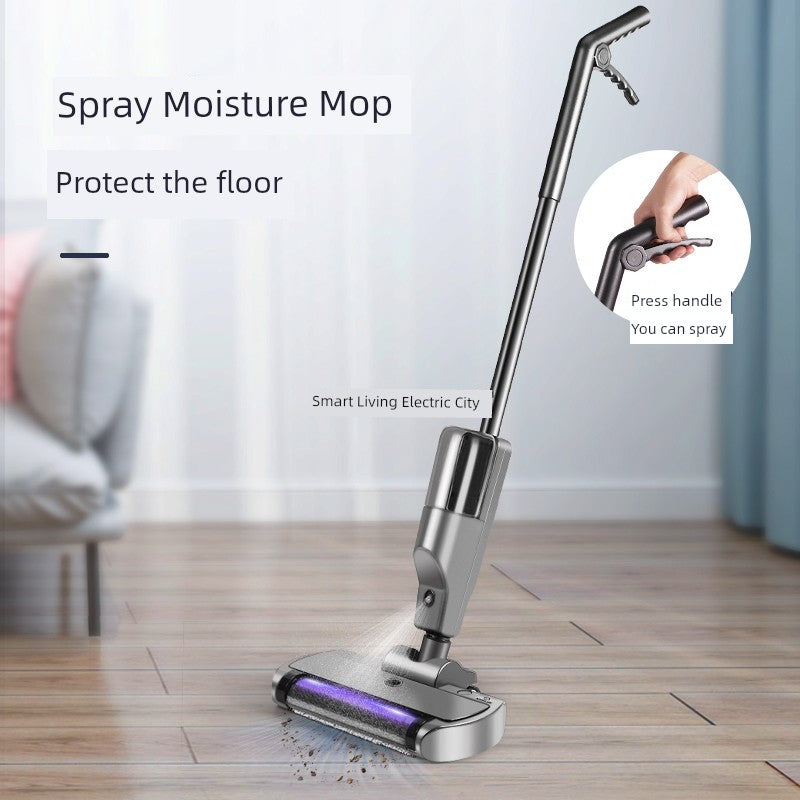 Rolling Brush Water Spray Wireless Rechargeable Hand Washing Free Mop