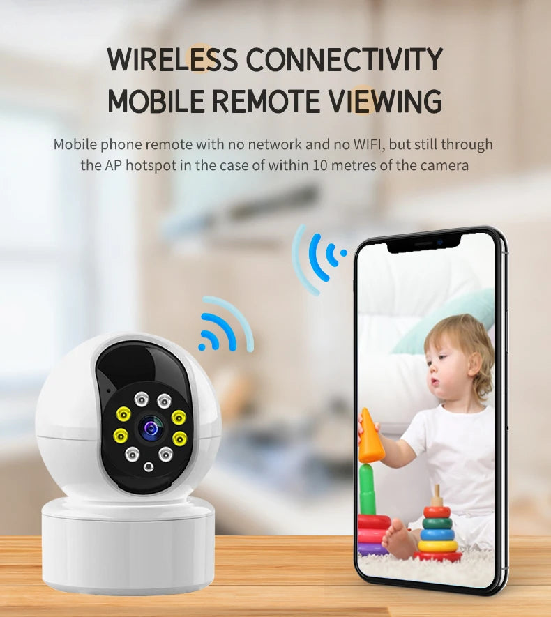 IP Camera Inteligent Motion Detector Audio Recorder Wireless Baby Safety Monitor