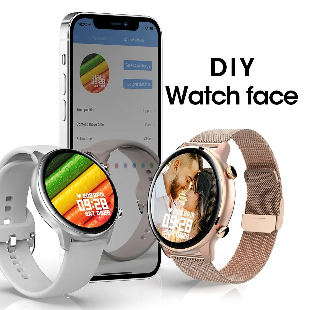 Woman Smart Watch With Make Calls Men Women Smartwatch