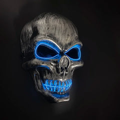 Horror Party Mask with Glow-in-the-Dark Feature Perfect Spooky Night Disguise or Purge Mask