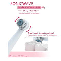 HMJ-R02 Oral Hygiene Rotary Electric Toothbrush Waterproof Tooth Whitening Household Dental Care TSLM1