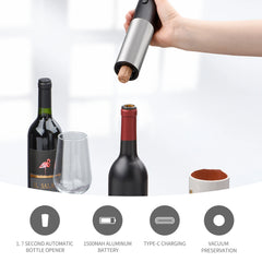 Automatic Bottle Opener for Red Wine Foil Cutter Battery Operated Electric Corkscrew One Click Button Jar Opener Kitchen Gadgets