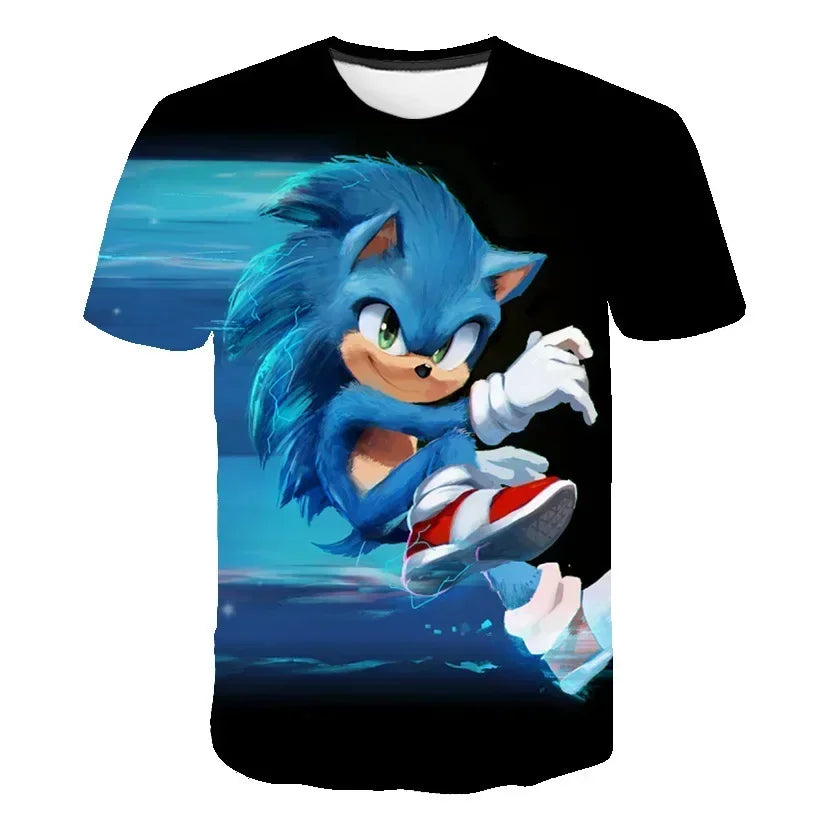 T-shirtChildren's Clothes Sonic 3D for Kids Boys and Girls Cartoon Printing Animation Cosplay Clothing Accessories