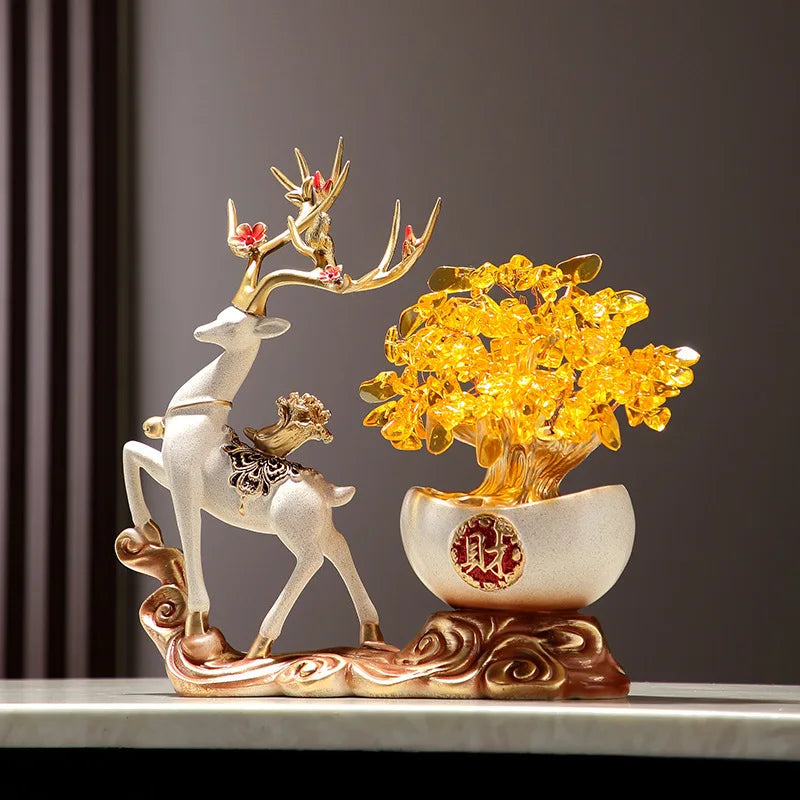 Charm Ornaments Yuan Treasure Fortune Tree Crafts Fashion Atmospheric Animal Painting Exquisite Decorations