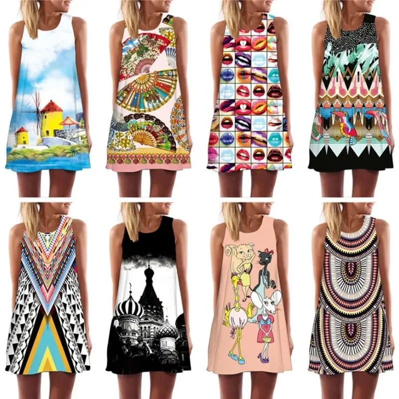 Women's Fashion Summer Dresses for Women Female Clothing