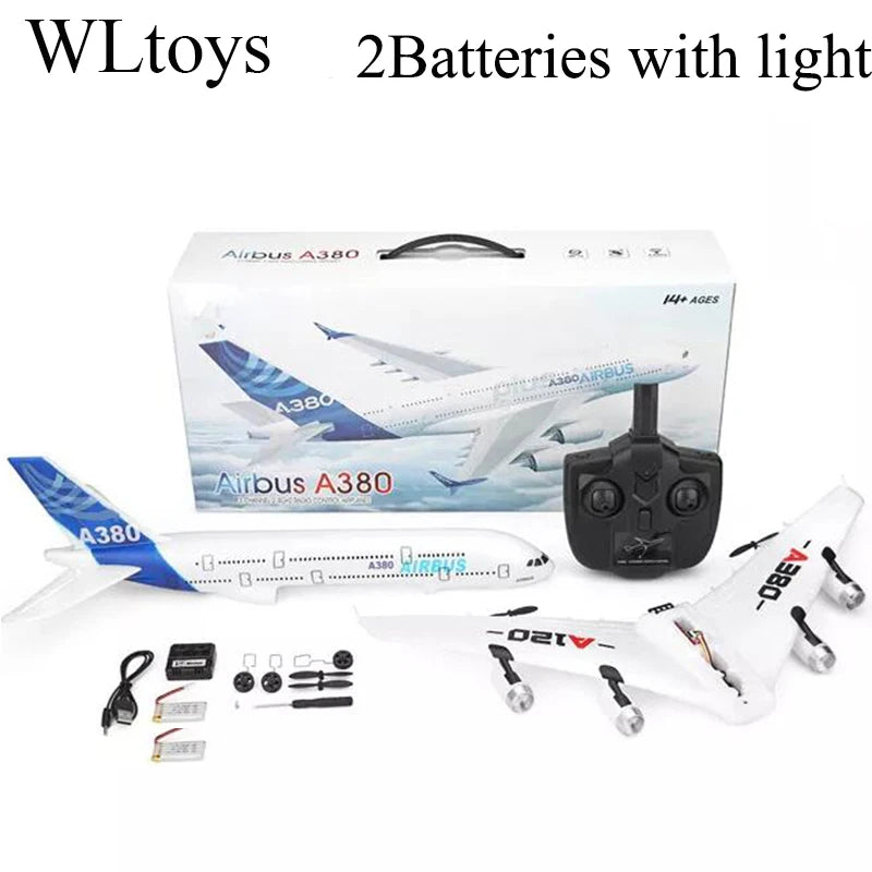 Top WLtoys Airbus A380 Airplane Toys 2.4G 3Ch RC Airplane Fixed Wing Outdoor Flying Toys