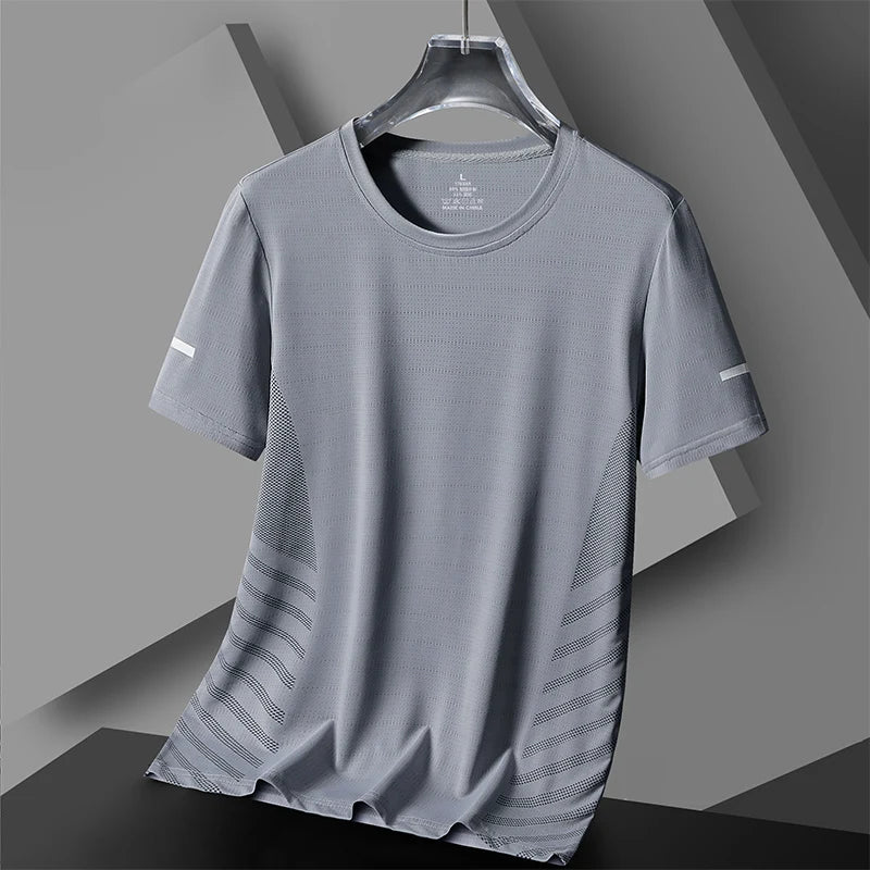 Quick Dry Sport Running T Shirt Men's GYM Tshirt Clothes