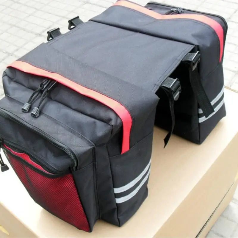 Bike Bag Cycling Double Side Rear Rack Trunk Bag Mountain Road Bicycle Tail Seat Pannier Pack