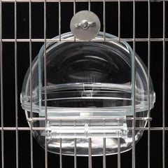 Parrot Bath Tub Bird Shower Box Transparent Bathing Tub External Bath Device Cage Accessories