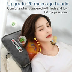 Jinkairui Electric Massage Mattress Full Body Kneading Vibrating Heating For Lumbar Neck Back Relief