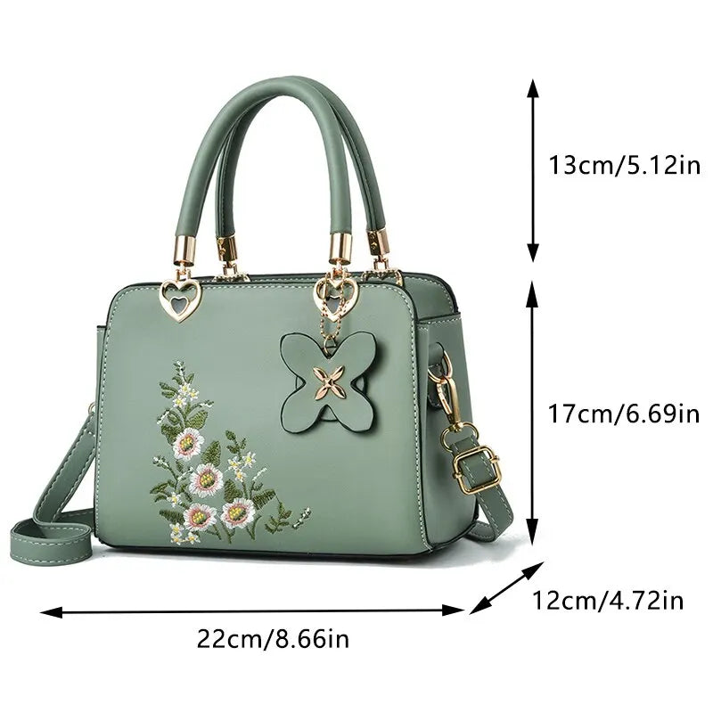 Women Embroidery Handbags Purse Tote Bags