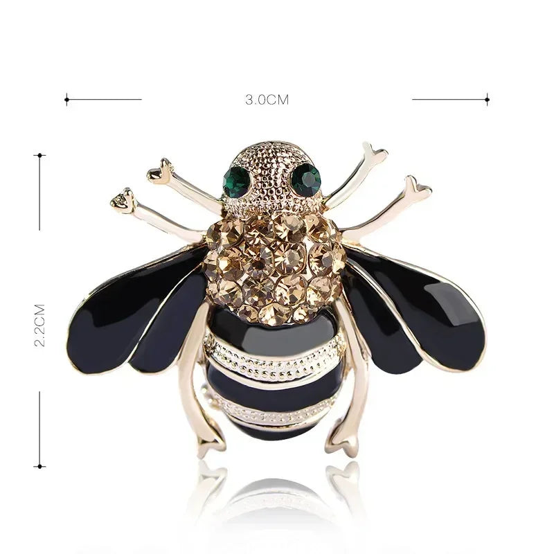 Cute Rhinestone Bee Brooch Women Party Accessories