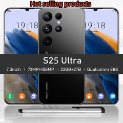 S25 Ultra Mobile Phones 7.3 HD Screen SmartPhone Original 22GB+2TB 4G 5G Dual Sim Celulares Android Unlocked 8000mAh S24 Ultra