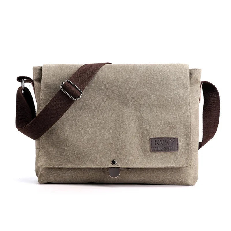 Men's Vintage Canvas Bag Men Casual Crossbody Bag For Men Messenger Bag Man Travel Shoulder Bags