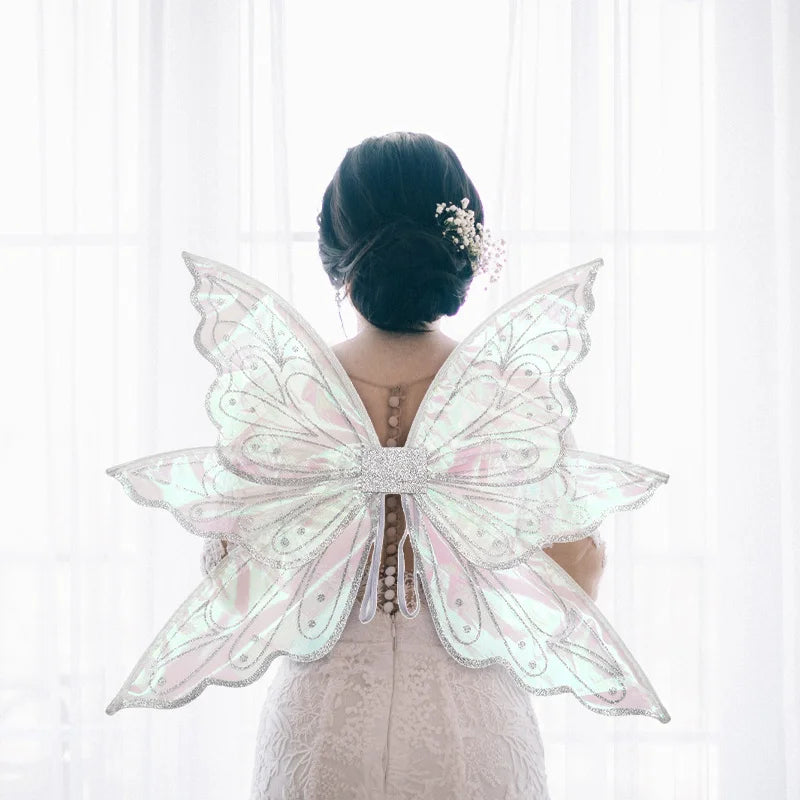 Princess Fairy Wing Cartoon Butterfly Elf Angel Wings Holiday Party Children Costume