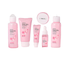 Laikou Sakura Skin Care Sets Facial Cleanser Eye Creams Face Cream Serum Lotion Toner Moisturizing Face Care Kit