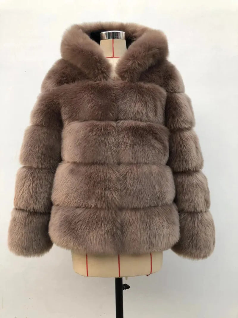 Winter Thick Warm Faux Fur Coat