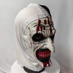 Scary Terrifier 3 Cosplay Mask Halloween Clown Bloody Latex Soft Props Party Terrifier Costume Masks
