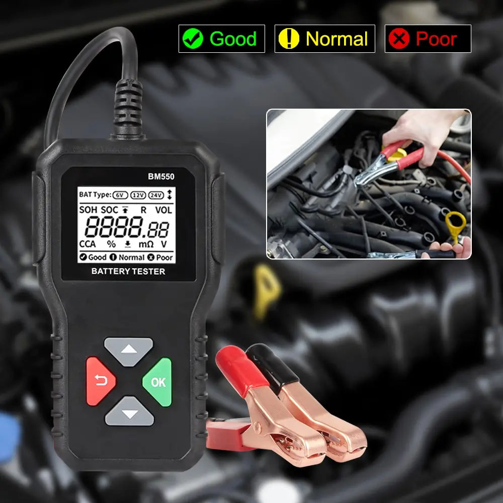 Car Battery Tester Auto Battery Analyzer BM550 Black