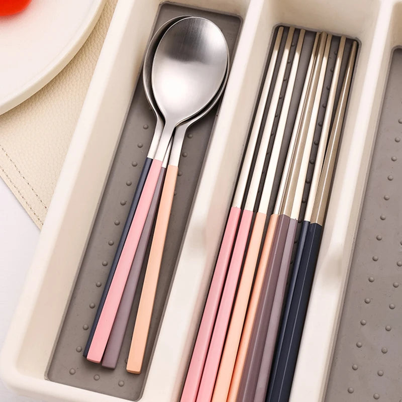 Spoons Chopsticks Tableware Set Spoon Chopsticks Dinnerware Set Kitchenware Dinner Set