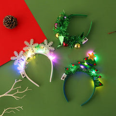 Christmas Decoration Glowing Hair Band Led Light Head Band XmasTree Headband