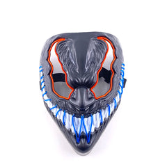 New Arrival Halloween Mask Horror Venom  LED Luminous Mask Cosplay Costume Makeup Prom Party