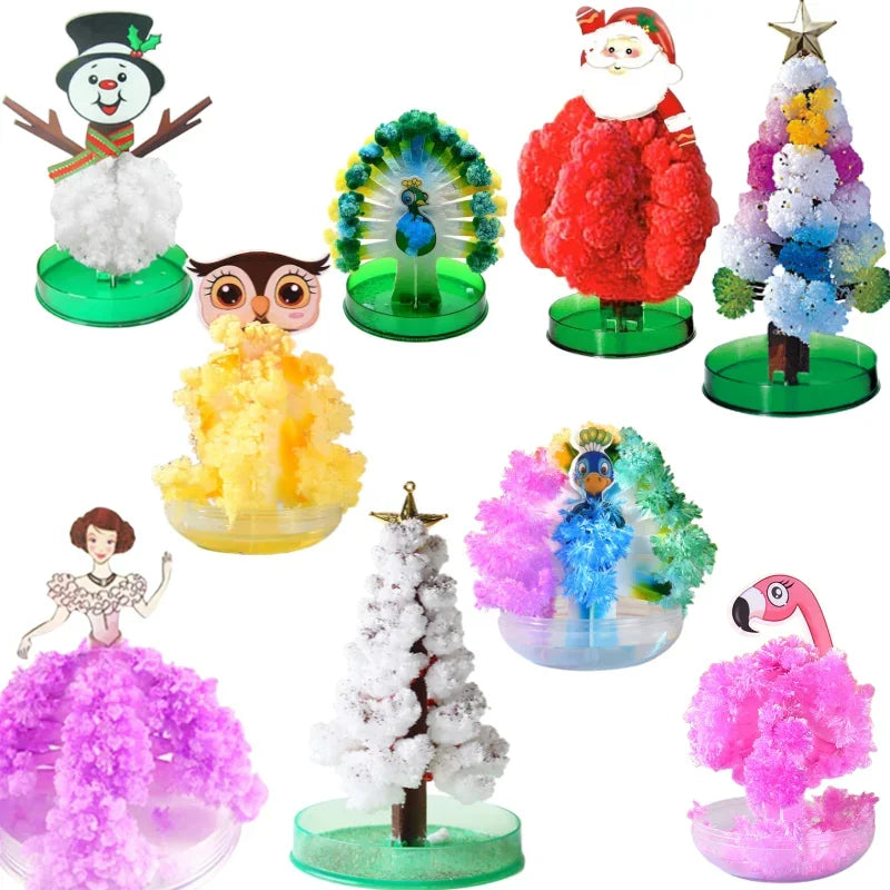 Magic Growing Christmas Tree Paper Crystal Trees Blossom Toys